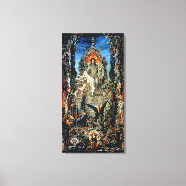 Impressão Em Tela Júpiter e Semele, 1894-1995 (óleo na canvas) (Frente)