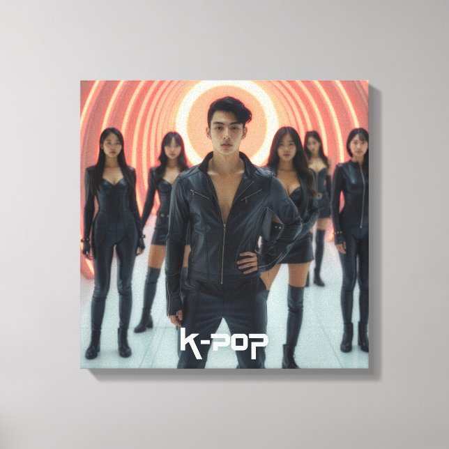 IMPRESSÃO EM TELA K-POP - SEUL - ÁSIA (Frente)