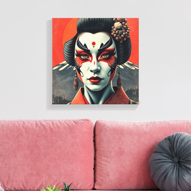 Impressão Em Tela Kabuki (Insitu(Sala de estar))