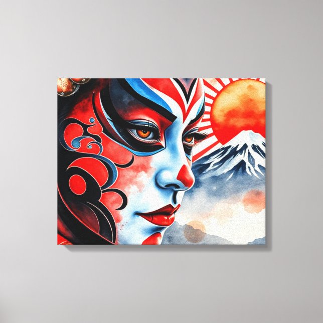 Impressão Em Tela Kabuki 8 (Frente)