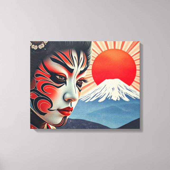 Impressão Em Tela Kabuki 9 (Frente)