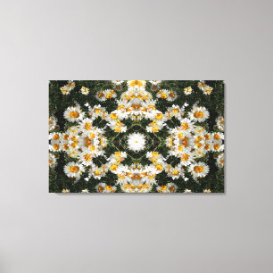 Impressão Em Tela Kaleidoscope Daisies Padrão 3