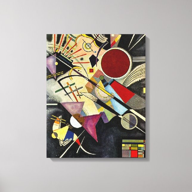 Impressão Em Tela Kandinsky - Acompanhamento Preto (Frente)