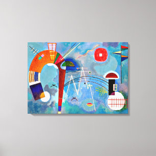 Impressão Em Tela Kandinsky - Arte redonda e pontiaguda, colorida