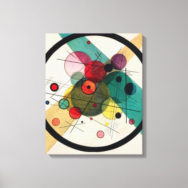Impressão Em Tela KANDINSKY - CÍRCULOS NUM CÍRCULO - 1923 - Bauhaus  (Frente)