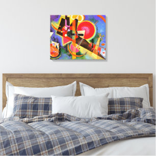 Impressão Em Tela Kandinsky - Em Azul, arte abstrata,