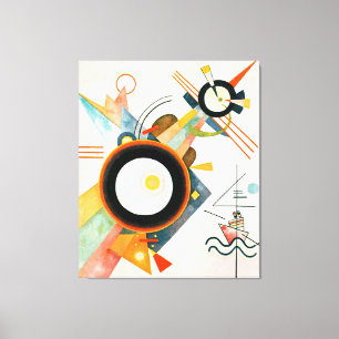 IMPRESSÃO EM TELA KANDINSKY - IMAGEM COM FORMAS DE ARROWHEAD - 1923