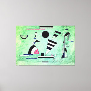 Impressão Em Tela Kandinsky - Imerso em Verde, obra de arte popular