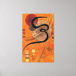 Impressão Em Tela Kandinsky - Linha de humor, abstrato de arte color