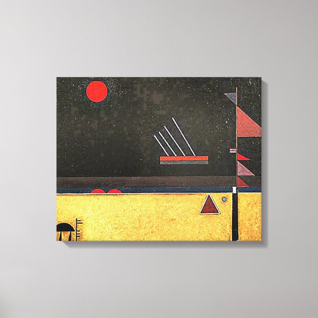 Impressão Em Tela Kandinsky - Marrom, arte abstrata, (Frente)