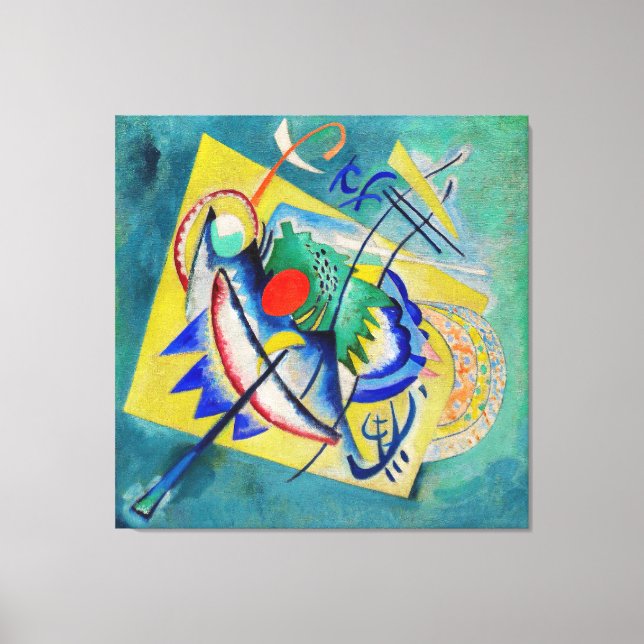 Impressão Em Tela KANDINSKY - RED OVAL - 1920 - Bauhaus - (Frente)