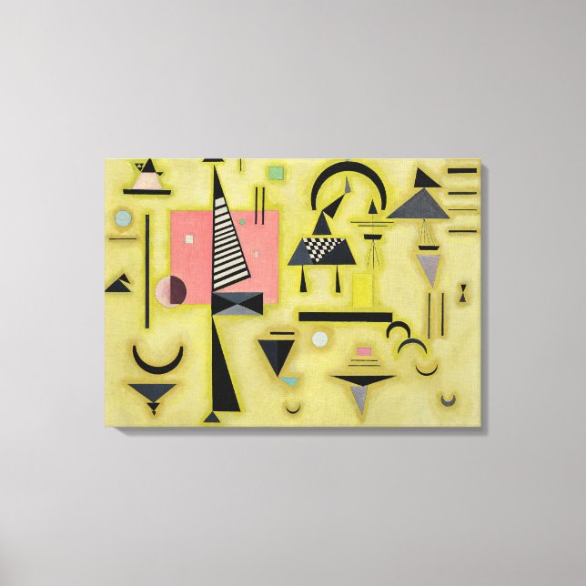 Impressão Em Tela Kandinsky - Rosa Decisivo (Frente)