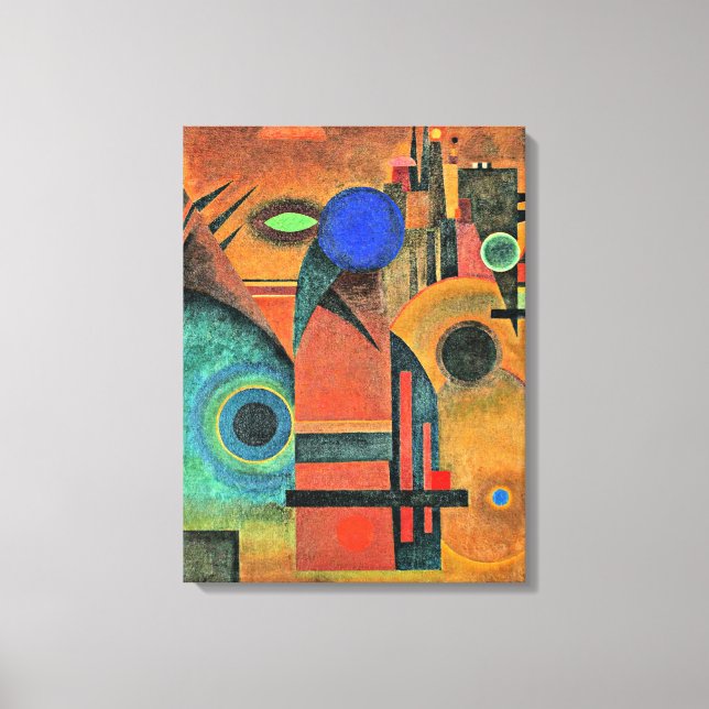 Impressão Em Tela Kandinsky - Silêncio Marrom (Frente)