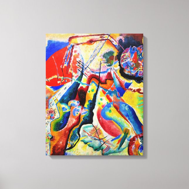 Impressão Em Tela Kandinsky - Tableau a la Tache Rouge (Frente)