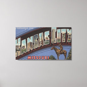 Impressão Em Tela Kansas City, Missouri - grandes cenas 2 da letra
