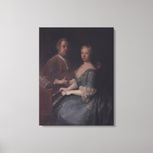Impressão Em Tela Karl-Heinrich Graun e sua esposa Anna-Louise