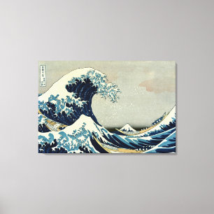 Impressão Em Tela Katsushika Hokusai é a onda de Excelentes de Kanag