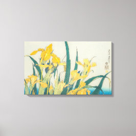 Impressão Em Tela Katsushika Hokusai - Gafanhoto e Iris