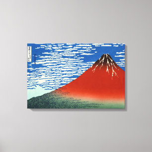 Impressão Em Tela Katsushika Hokusai - Vento Fino, Manhã Clara