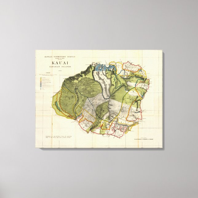 Impressão Em Tela Kauai, Havaí (Frente)