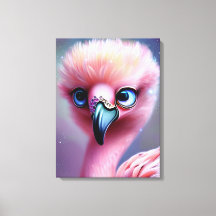 Kawaii Baby Flamingo, bonito e adorável