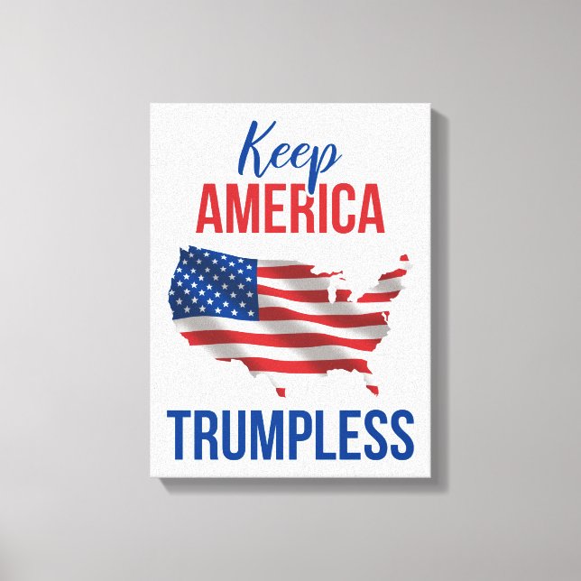 Impressão Em Tela Keep America Trumpless V (Frente)