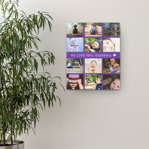 Impressão Em Tela Keepsawn Foto Colagem Vovó Roxo