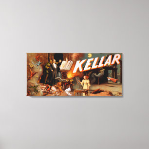 Impressão Em Tela Kellar em um cheio da sala do poster mágico