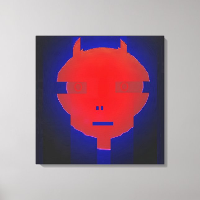 Impressão Em Tela Ken Gage Digital Devil Surrealismo (Frente)