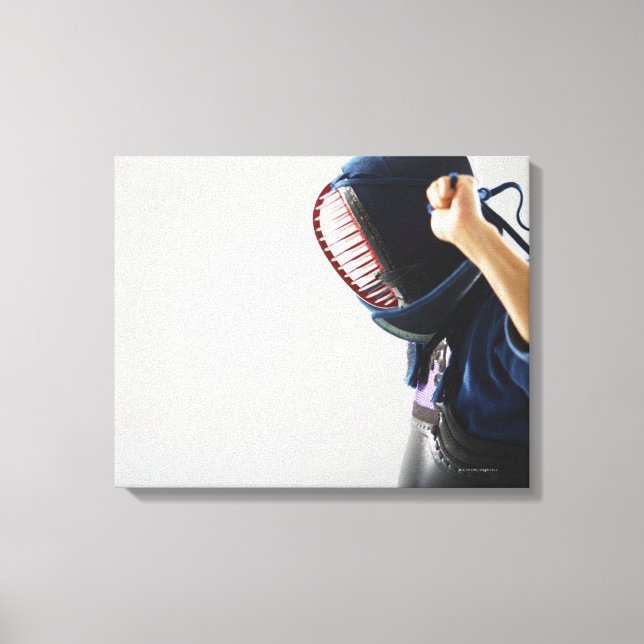 Impressão Em Tela Kendo Fencer Fastening Mask (Frente)