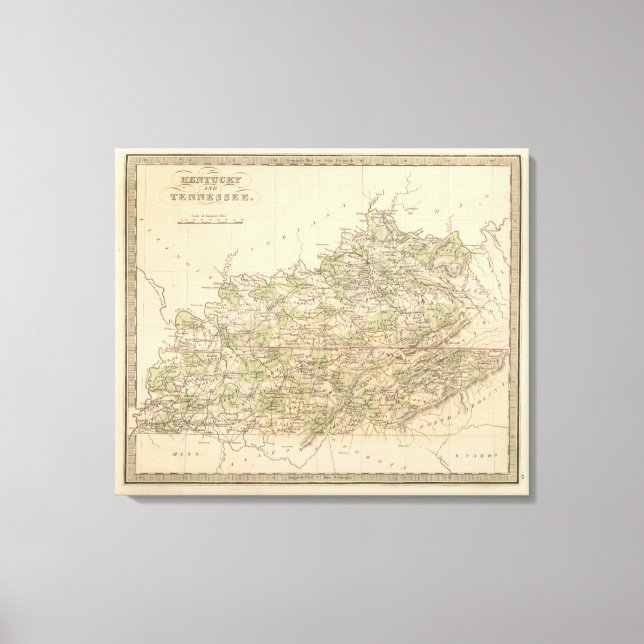 Impressão Em Tela Kentucky e Tennessee 8 (Frente)