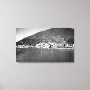 Impressão Em Tela Ketchikan, Alasca, da Fotografia do Navio Chegante