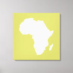 Impressão Em Tela Khaki Audacious África<br><div class="desc">O mapa africano traçado em branco com cores contrastantes na paleta "Safari" de Emporio Moffa inspirada pela ousada aventura e natureza selvagem do continente.</div>