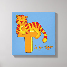 Impressão Em Tela Kids T é para Tiger