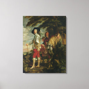 Impressão Em Tela King Charles I of England out Hunting, c.1635