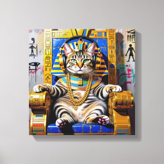 IMPRESSÃO EM TELA KING TUT-CHAUSIE CAT 2 (Frente)