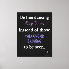 Impressão Em Tela Kings/Queens de Dança de Linha I