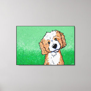 Impressão Em Tela KiniArt Apricot Goldendoodle