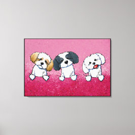 Impressão Em Tela KiniArt Shih Tzu