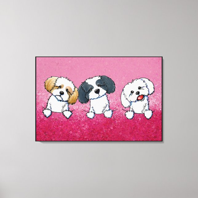 Impressão Em Tela KiniArt Shih Tzu (Frente)