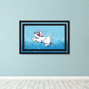 Impressão Em Tela KiniArt Westie Diver