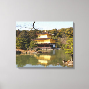 Impressão Em Tela Kinkaku-ji 金 閣 寺 Templo do Pavilhão do Ouro