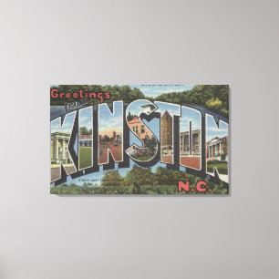 Impressão Em Tela Kinston, North Carolina - grandes cenas da letra