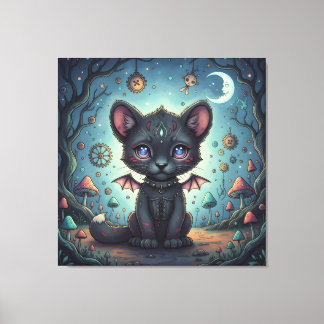 Impressão Em Tela Kit de Bebê Fantasia Gótica Bat