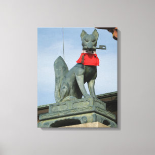 Impressão Em Tela Kitsune キ ツ ネ (Fox) com Key in Mouth
