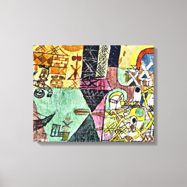 Impressão Em Tela Klee - Artistas Asiáticos (Frente)