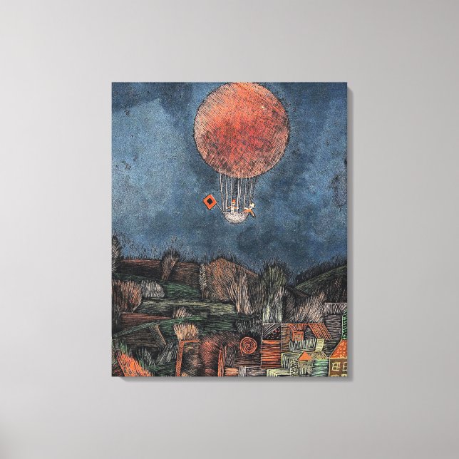 Impressão Em Tela Klee - Der Luftballoon (Frente)