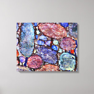 Impressão Em Tela Klee - Floresta Colorida, pintura famosa