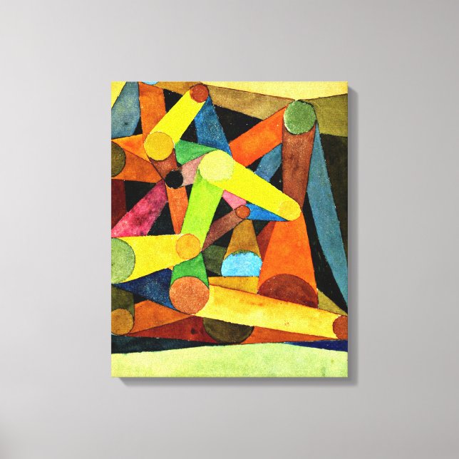 Impressão Em Tela Klee - Montanha Aberta (Frente)