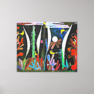 Impressão Em Tela Klee - Paisagem com Aves Amarelas